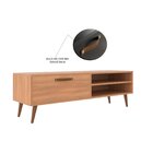 Rack Para Tv Até 50 Polegadas Pés Palito Retrô Miami Freijó