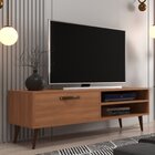 Rack Para Tv Até 50 Polegadas Pés Palito Retrô Miami Freijó