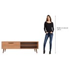 Rack Para Tv Até 50 Polegadas Pés Palito Retrô Miami Freijó