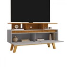 Rack Para Tv Até 50 Polegadas Rubi 2 Portas Naturalle/off Whi