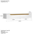 Rack Para Tv Até 50 Polegadas Suspenso Branco/cedro