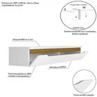 Rack Para Tv Até 50 Polegadas Suspenso Branco/cedro