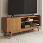 Rack Para Tv Até 50 Polegadas Trento 1 Porta Nature - Panoram