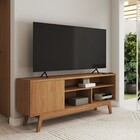 Rack Para Tv Até 50 Polegadas Trento 1 Porta Nature - Panoram