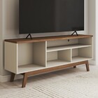 Rack Para Tv Até 50 Polegadas Trento 1 Porta Off White/freijo