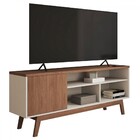 Rack Para Tv Até 50 Polegadas Trento 1 Porta Off White/freijo