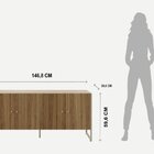 Rack Para Tv Até 50 Polegadas Voss 1.4 Freijo/ Preto