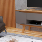 Rack Para Tv Até 52 Polegadas Berlin 2 Portas 1 Gaveta Camaru