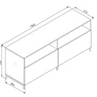 Rack Para Tv Ate 55  Artetube 136x56