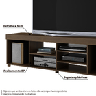 Rack Para Tv Até 55" Com 3 Prateleiras Br 251 - Tabaco