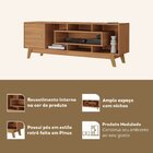 Rack Para Tv Até 55 Polegadas 1 Porta Com Nicho Yescasa Nogal