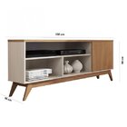 Rack Para Tv Até 55 Polegadas 1 Porta Retrô Malbec Giga Móvei