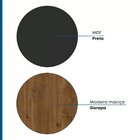 Rack Para Tv Até 55 Polegadas 2 Gavetas Club  Preto/garapa