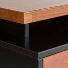 Rack Para Tv Até 55 Polegadas 2 Gavetas Club  Preto/garapa