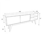 Rack Para Tv Até 55 Polegadas 2 Portas 2 Nichos Rak1025  Preto
