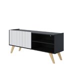 Rack Para Tv Até 55 Polegadas 2 Portas 2 Prateleiras Space Co