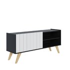 Rack Para Tv Até 55 Polegadas 2 Portas 2 Prateleiras Space Co