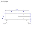 Rack Para Tv Até 55 Polegadas 2 Portas 2 Prateleiras Space Co