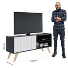 Rack Para Tv Até 55 Polegadas 2 Portas 2 Prateleiras Space Co