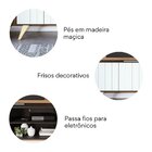 Rack Para Tv Até 55 Polegadas 2 Portas 2 Prateleiras Space Co