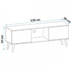 Rack Para Tv Até 55 Polegadas 2 Portas Branco/ades/pvc Preto