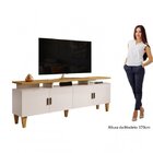 Rack Para Tv Até 55 Polegadas 4 Portas Retrô Cajueiro Yescasa