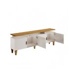 Rack Para Tv Até 55 Polegadas 4 Portas Retrô Cajueiro Yescasa