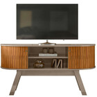 Rack Para Tv Até 55 Polegadas Atlanta 2 Portas Fendi/naturale