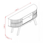 Rack Para Tv Até 55 Polegadas Atlanta 2 Portas Naturale/off W