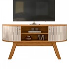 Rack Para Tv Até 55 Polegadas Atlanta 2 Portas Naturale/off W