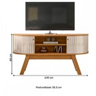 Rack Para Tv Até 55 Polegadas Atlanta 2 Portas Naturale/off W