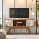 Rack Para Tv Até 55 Polegadas Atlanta 2 Portas Naturale/off W