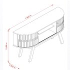 Rack Para Tv Até 55 Polegadas Atlanta Fendi/naturale