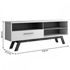 Rack Para Tv Até 55 Polegadas Bolonha 1 Porta Branco - Panora