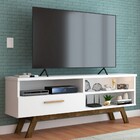 Rack Para Tv Até 55 Polegadas Bolonha 1 Porta Branco - Panora