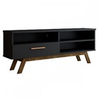 Rack Para Tv Até 55 Polegadas Bolonha 1 Porta Preto - Panoram