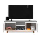 Rack Para Tv Até 55 Polegadas Branco Freijó Flex Luxe Shop Jm