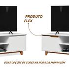 Rack Para Tv Até 55 Polegadas Branco Freijó Flex Luxe Shop Jm