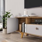 Rack Para Tv Até 55 Polegadas Cantos Arredondados Noronha Cin