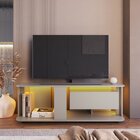 Rack Para Tv Até 55 Polegadas Com 1 Gaveta E Iluminação Em Le