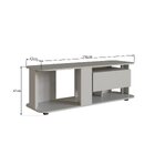 Rack Para Tv Até 55 Polegadas Com 1 Gaveta E Iluminação Em Le