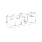 Rack Para Tv Até 55 Polegadas Com Espelho E Nichos Jady Espre