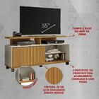 Rack Para Tv Até 55 Polegadas Com Nichos 1 Porta E Rodízios M