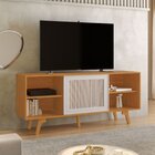 Rack Para Tv Até 55 Polegadas Com Palhinha Garra Candian 59cm