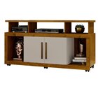 Rack Para Tv Até 55 Polegadas Com Rodízios E 2 Portas Star 13