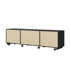 Rack Para Tv Até 55 Polegadas Com Rodízios Royal Preto