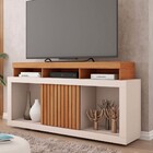 Rack Para Tv Até 55 Polegadas Dragon 1 Porta Ripada Mel/off W