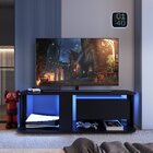 Rack Para Tv Até 55 Polegadas Estilo Gamer Com 1 Gaveta E Ilu