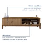 Rack Para Tv Até 55 Polegadas Frisado Ouro Preto  Cinamomo