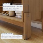 Rack Para Tv Até 55 Polegadas Frisado Ouro Preto  Cinamomo